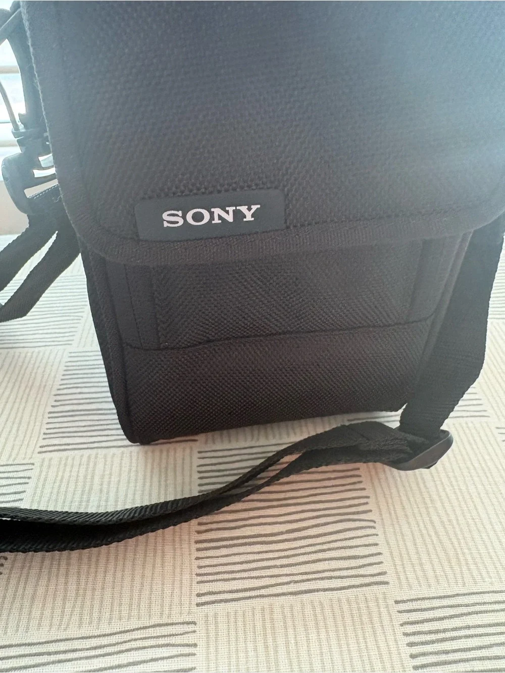 NWOT- Sony Black Compact Shoulder Camera Bag with Adjustable Strap